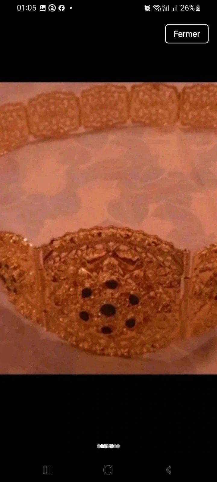 Prachtige nieuwe vergulde riem, Overige materialen, 20 of groter, Nieuw, Ophalen of Verzenden
