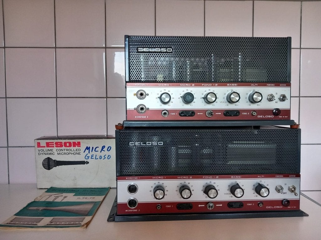 Zeldzame Geloso G.1/1040-A & Geloso G.1/1070-A, Audio, Tv en Foto, Buizenversterker, Ophalen, Versterker