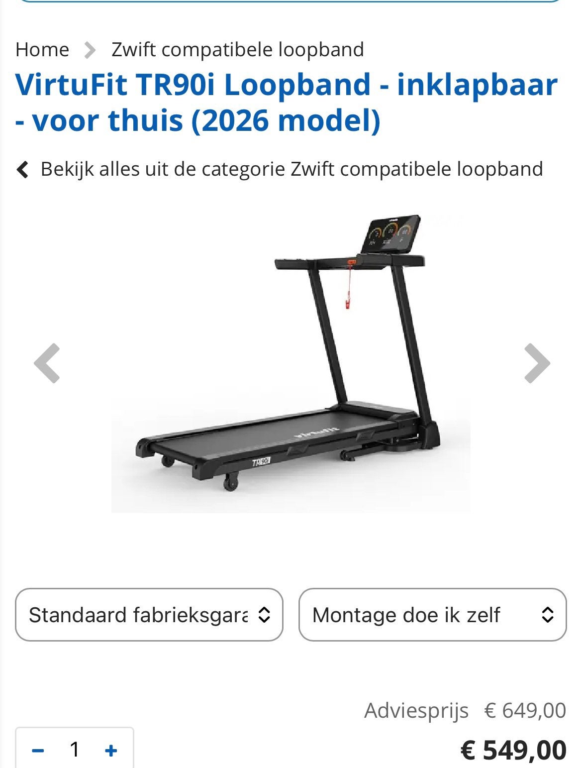 Loopband in zeer goede staat, Ophalen, Zo goed als nieuw, Loopband