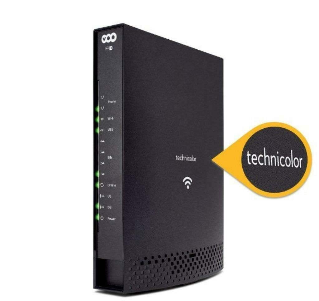 Technicolor CGA4233 VOO-modem, Computers en Software, Ophalen of Verzenden, Router met modem, VOO