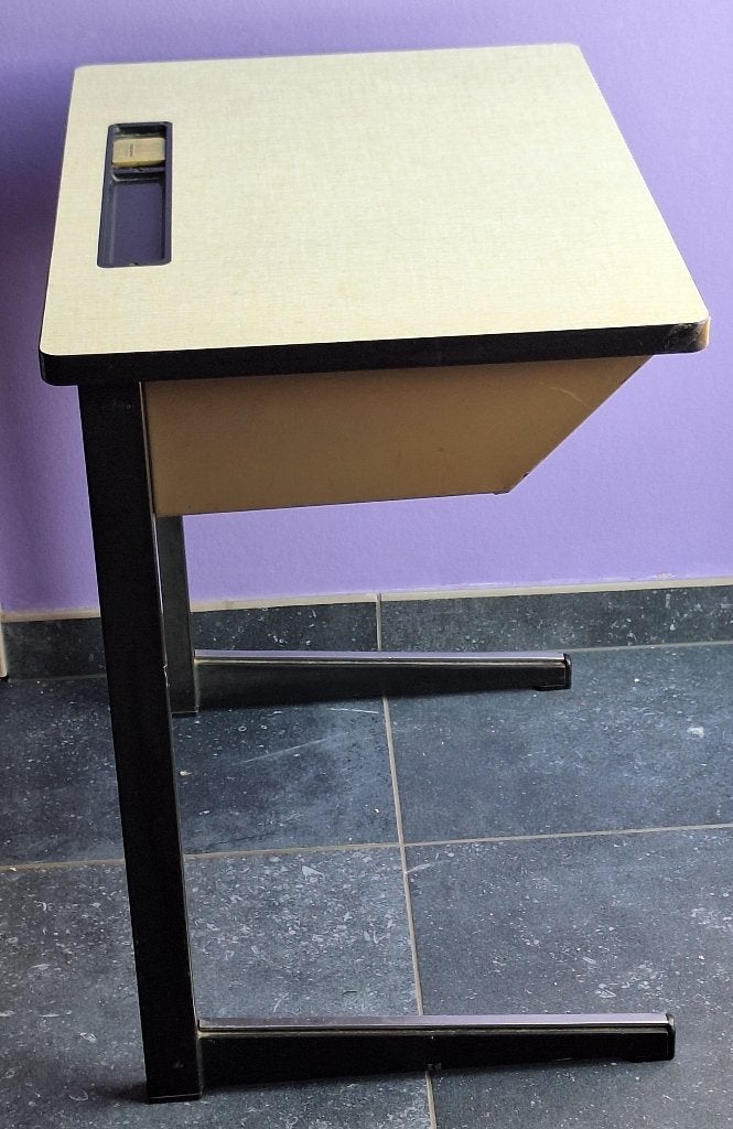 Joli ancien bureau d'école enfant vintage, banc d'écolier, Enlèvement