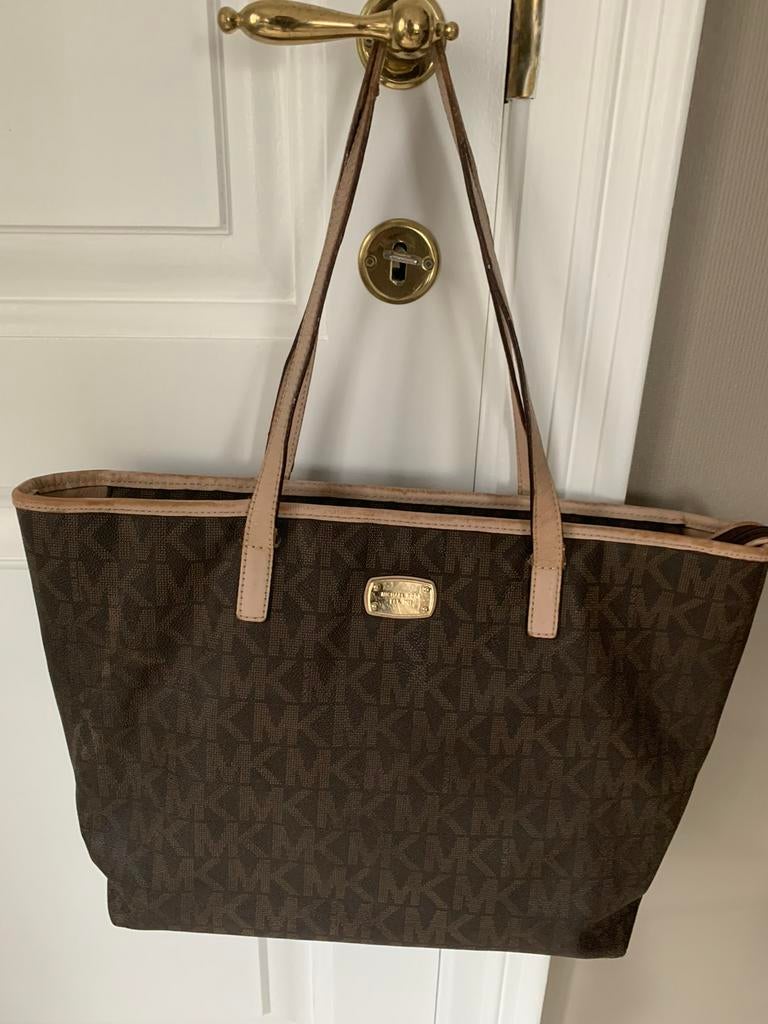 Handtas Michael Kors 38x28cm bruin Veel binnen verdelingen, Enlèvement ou Envoi, Comme neuf, Brun