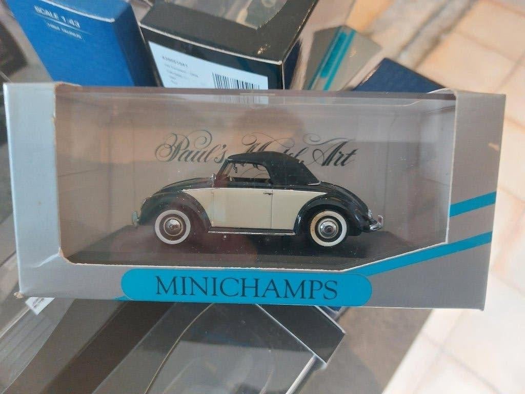 Minichamps VW Hebmuller cab soft top Black/creme 1/43, Ophalen of Verzenden, Nieuw, Auto, MiniChamps