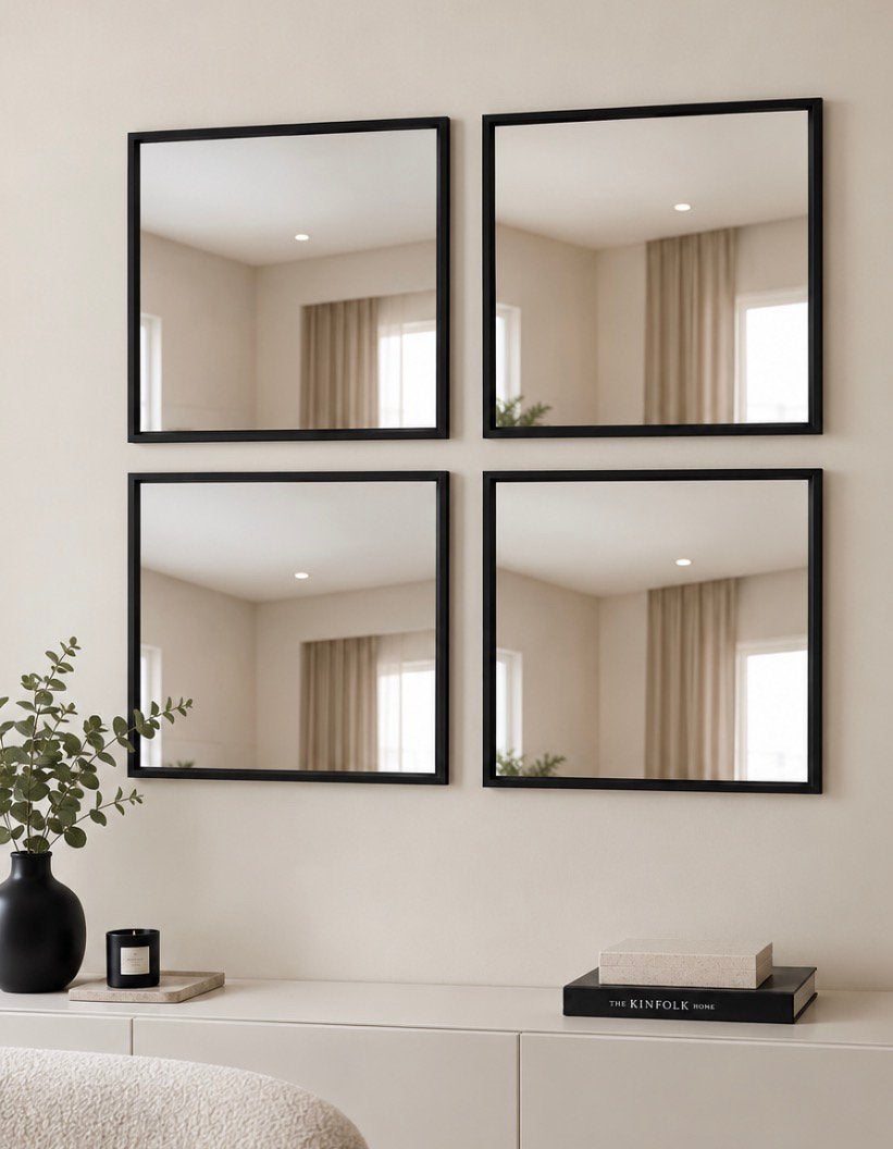 Nissedal miroir, Maison & Meubles, Neuf, Moins de 100 cm, Carré, Enlèvement