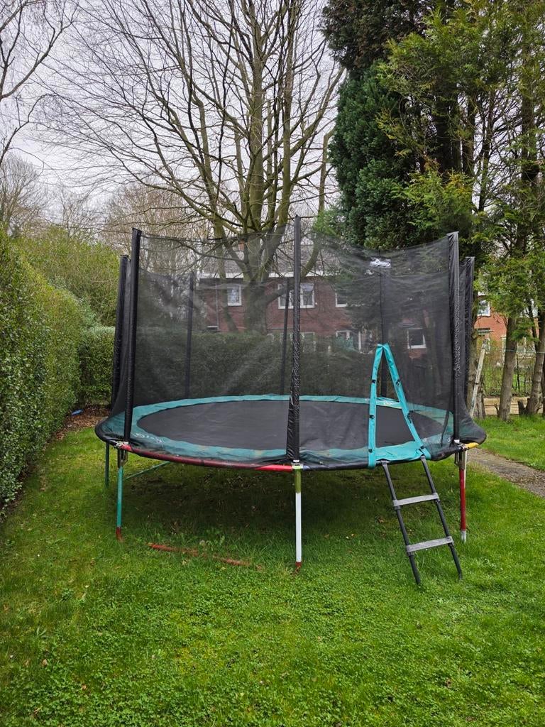 Trampoline pro , 4,80 mètres diamètre protec 2m hauteur, Ophalen