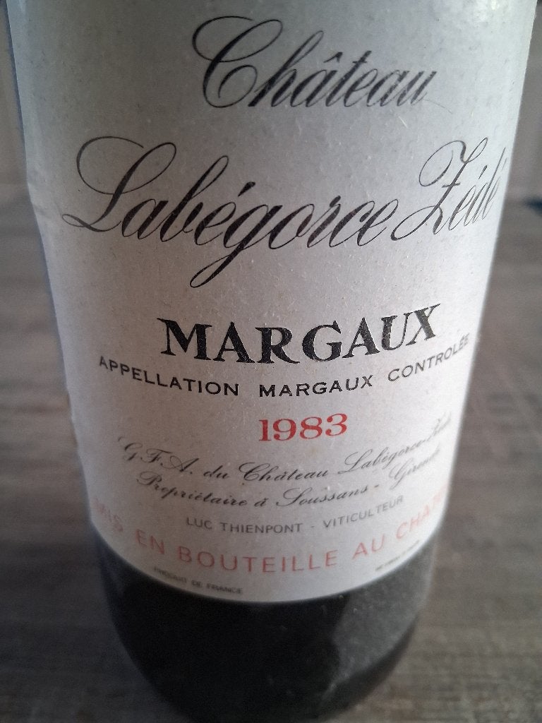 WIJN MARGAUX 1983, Ophalen of Verzenden