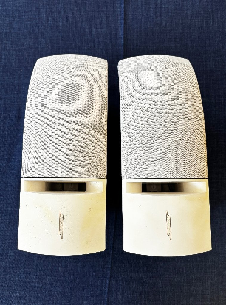 Paire d’enceintes Bose 161 blanches, Audio, Tv en Foto, Luidsprekerboxen, Ophalen, Gebruikt, 60 tot 120 watt, Bose