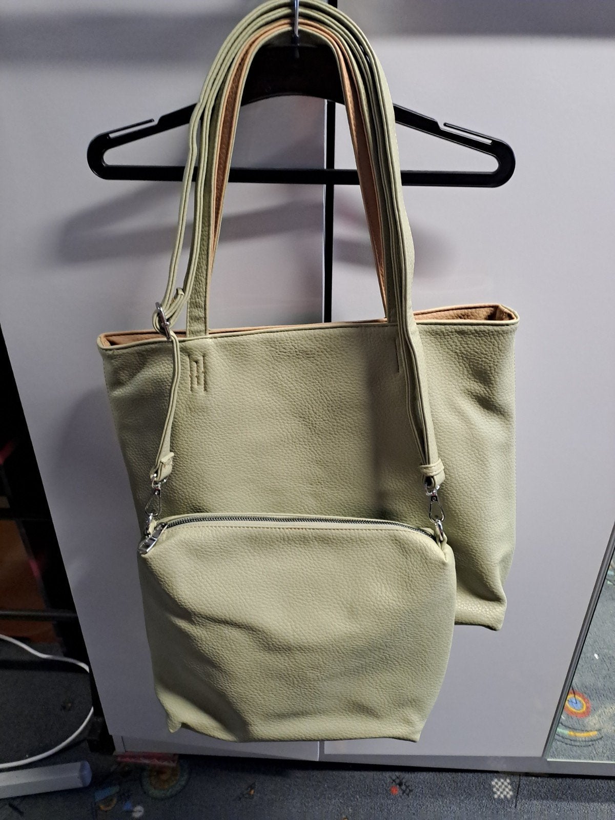 Sac à main double Emily & Noah, Enlèvement, Beige