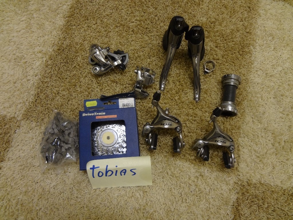 Shimano 105 10sp groep en ultegra12 sp di2 velgrem groep set, Vélos & Vélomoteurs, Enlèvement ou Envoi, Neuf