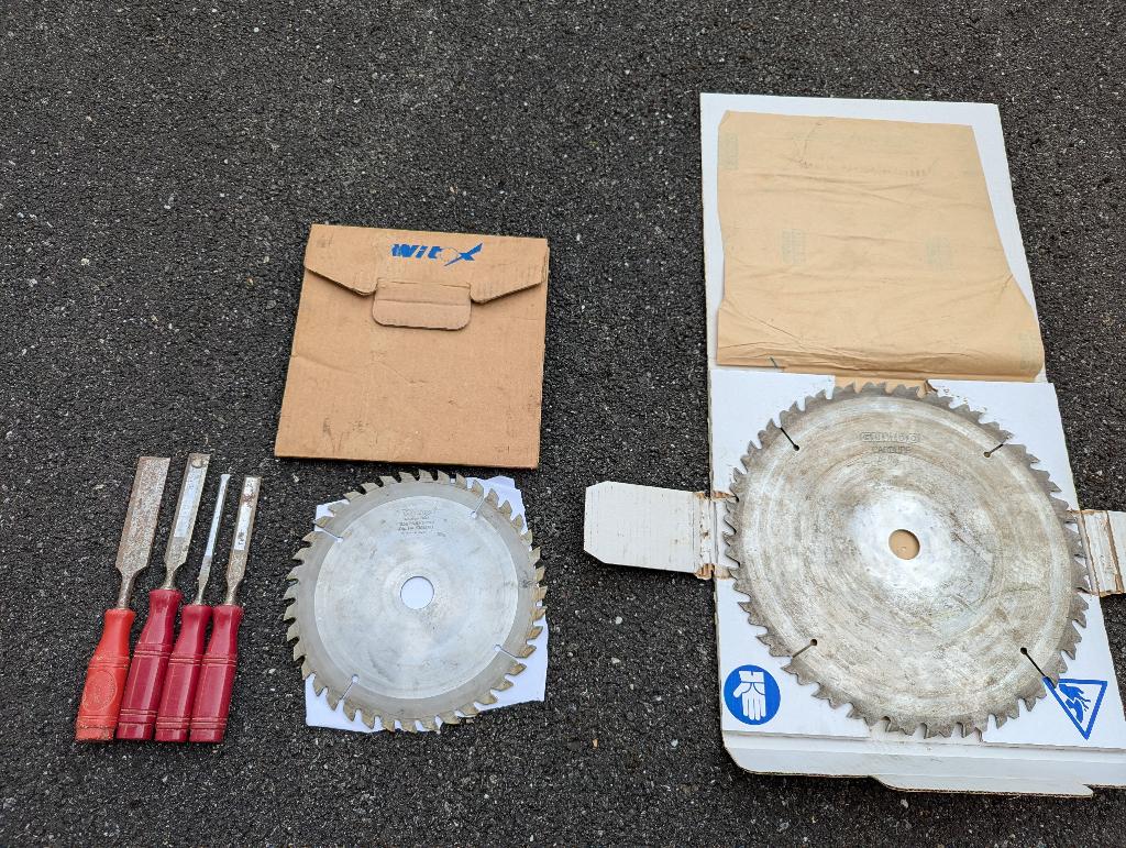 Lot lames scie, scie à onglet bricolage menuiserie métal, Envoi, Comme neuf