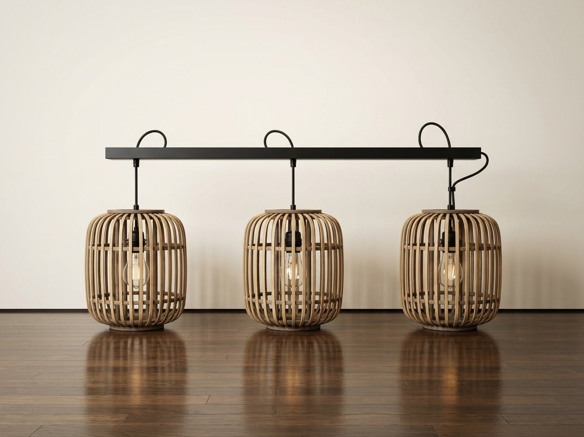 Lustres en bois, Enlèvement, Comme neuf, Bois