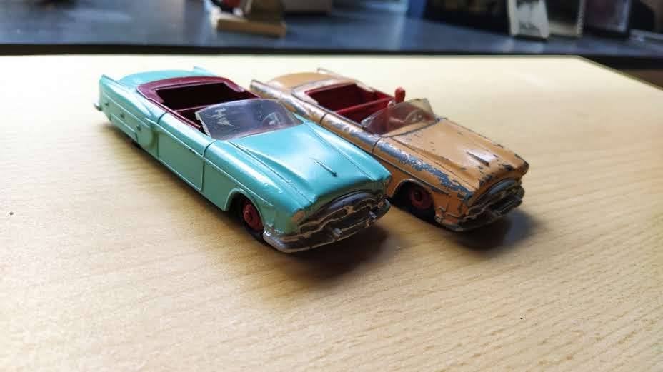 2 x PACKARD DINKY TOYS ENGLAND No. 132, Ophalen of Verzenden, Gebruikt, Auto, Dinky Toys