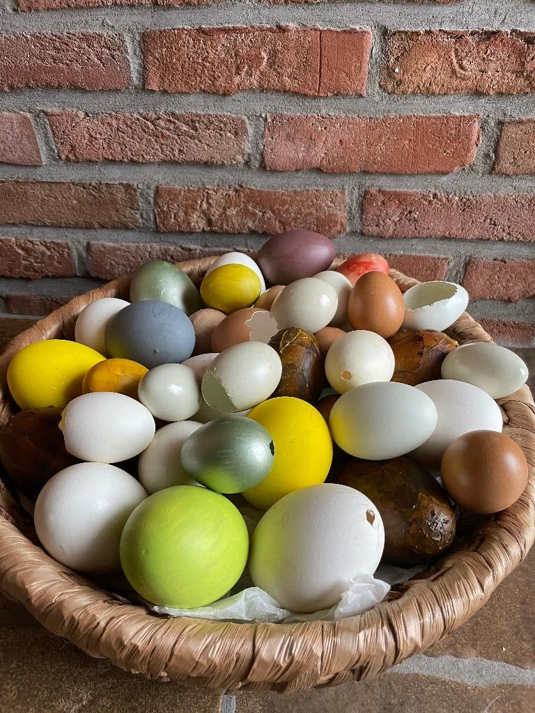 pasen - paasversiering - opgevulde mand eitjes, Ophalen, Gebruikt