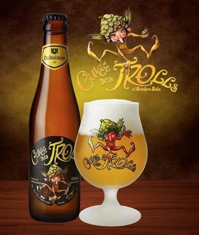 Metalen reclamebord Cuvée des Trolls - retro vintage mancave, Verzamelen, Biermerken, Nieuw, Reclamebord, Plaat of Schild, Overige merken