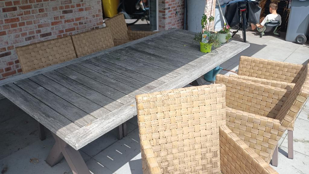 Tuintafelset, Tuin en Terras, Ophalen, Gebruikt
