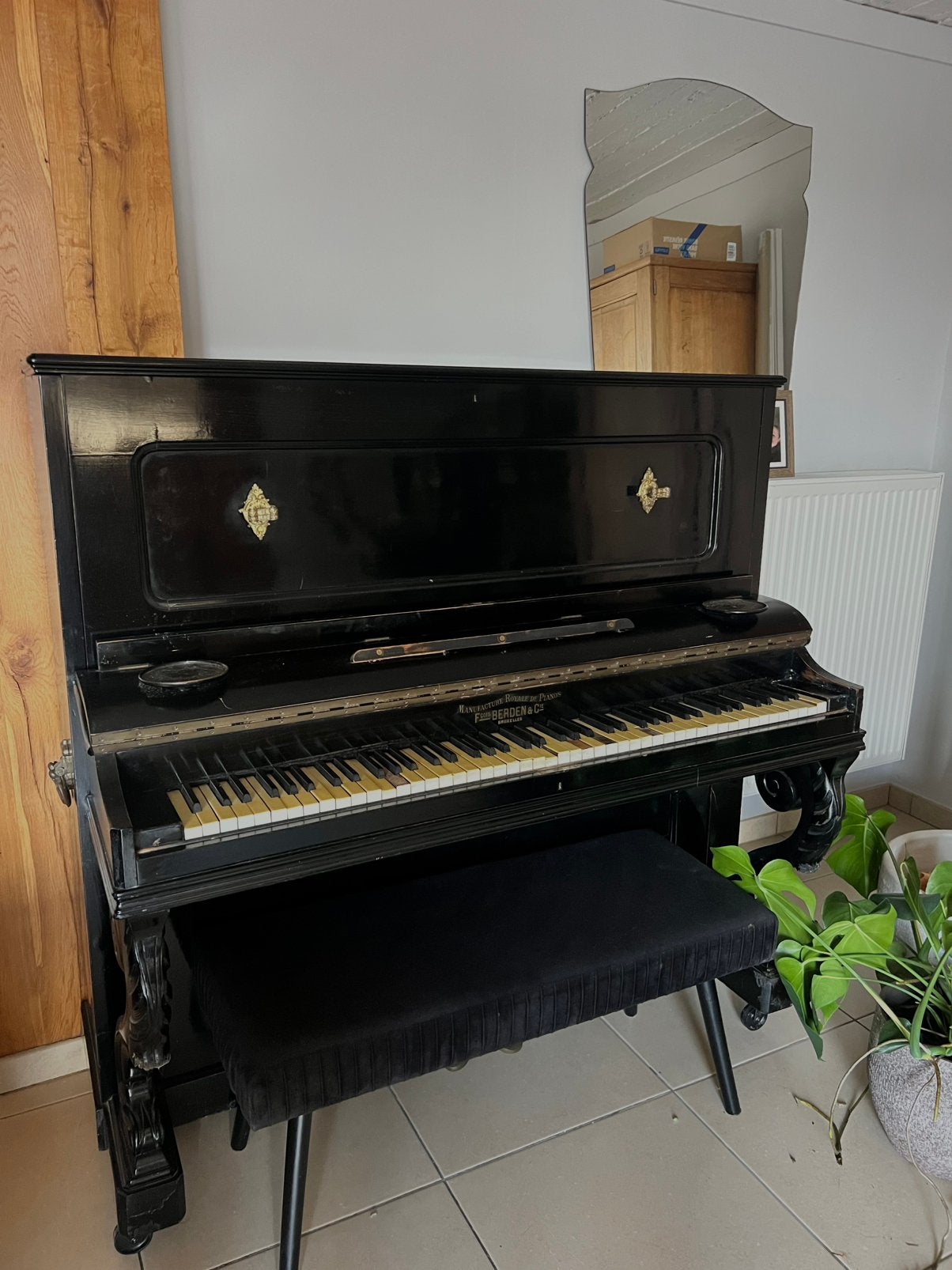 Piano decoratief, Muziek en Instrumenten, Ophalen, Gebruikt, Zwart, Piano