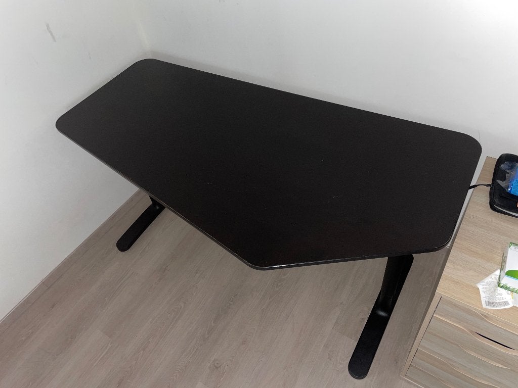 Bureau Ikea Bekant 160x80, 160 cm, Réglable en hauteur, IKEA, Bois