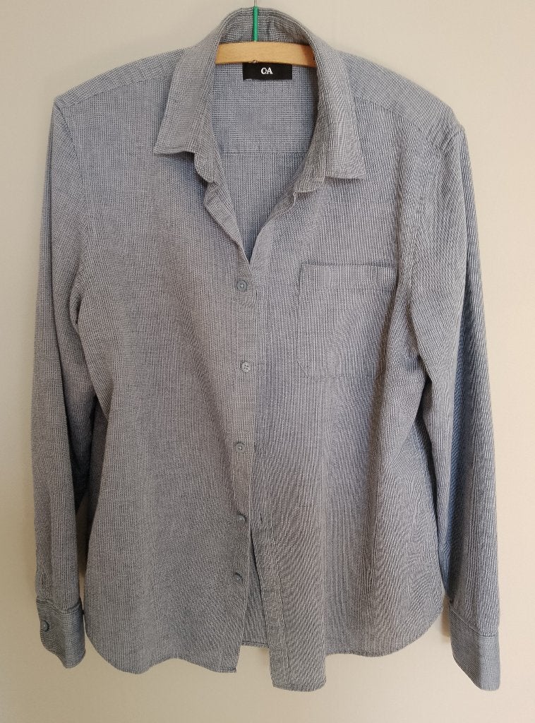 hemd C&A maat M, Kleding | Heren, Overhemden, Ophalen, Nieuw, Grijs, Halswijdte 39/40 (M)