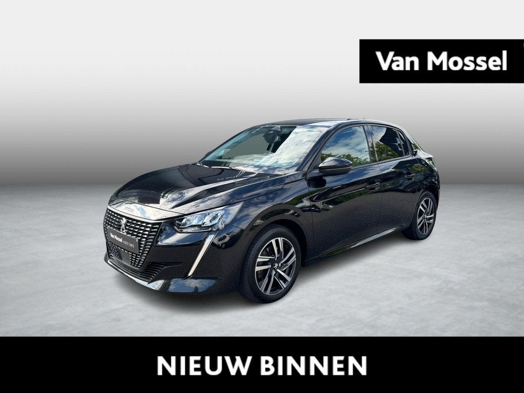 Peugeot 208 1.2 PureTech 100 EAT8 S&S Allure pack, Auto's, Stof, 1165 kg, Zwart, 5 zetels