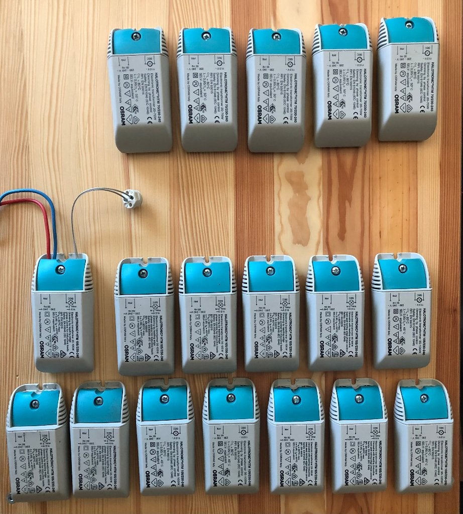 Trafo Osram Halotronic HTM70VA + HTM105VA (EN PARFAIT ÉTAT), Enlèvement, Comme neuf, Autres marques, Autres types