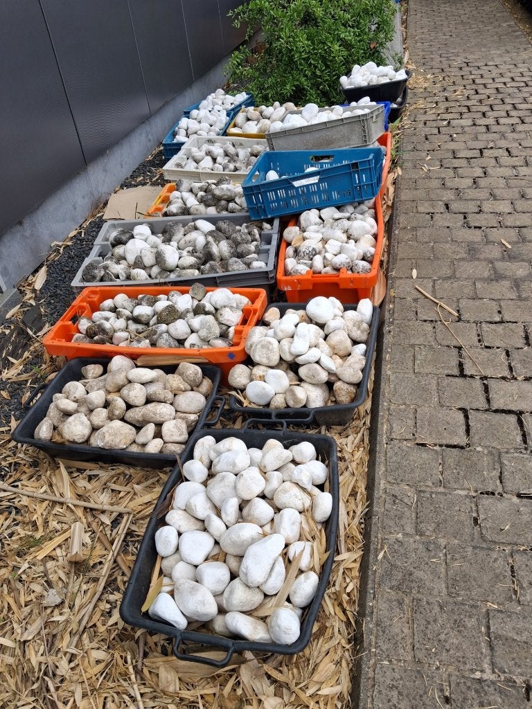 witte grote keien, Tuin en Terras, Ophalen