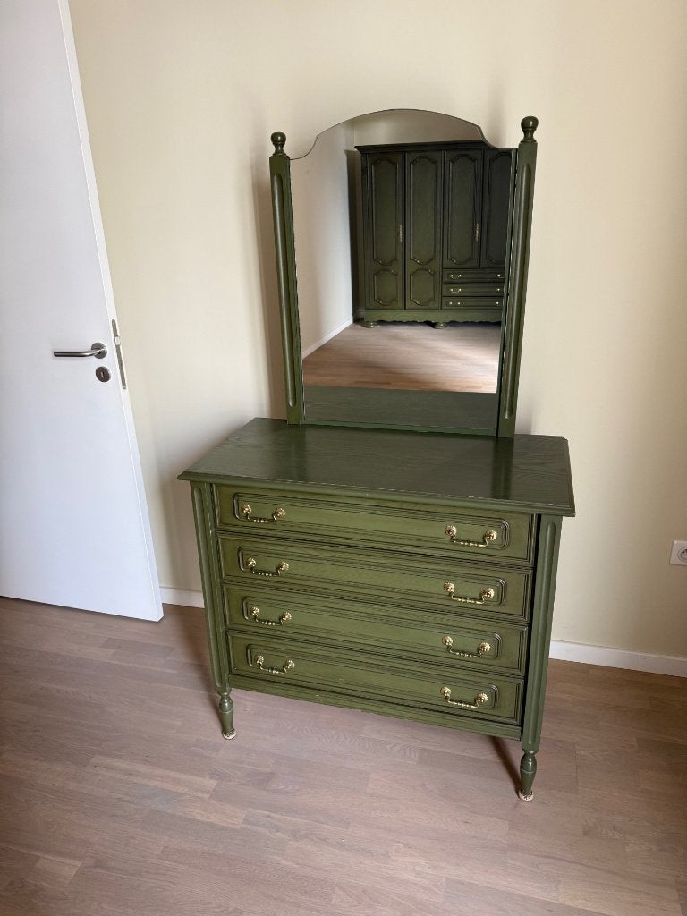 Armoire de rangement avec miroir, Antiek, 25 à 50 cm, Comme neuf, Enlèvement