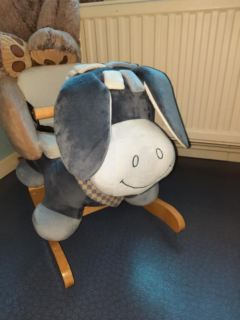 Schommel ezel merk nattou en grote knuffel 75cm, Ophalen