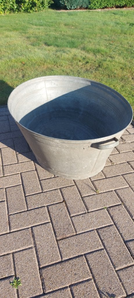 Gegalvaniseerde kuip, Ophalen, Gebruikt, Balkon, Metaal