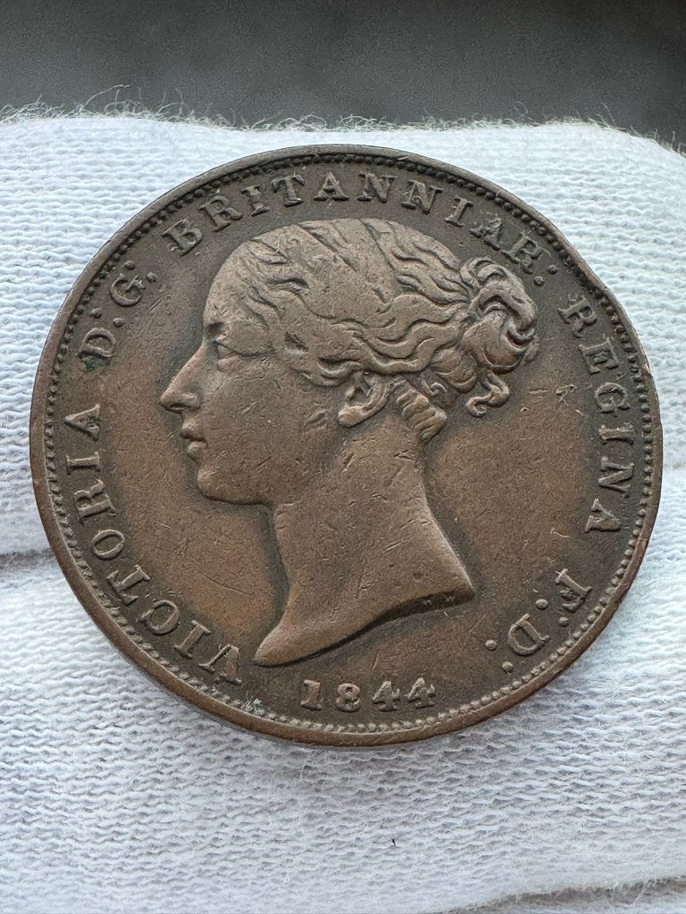 Jersey - 1/26 shilling 1844 (Victoria, kleine oplage), Ophalen of Verzenden, Overige landen, Losse munt