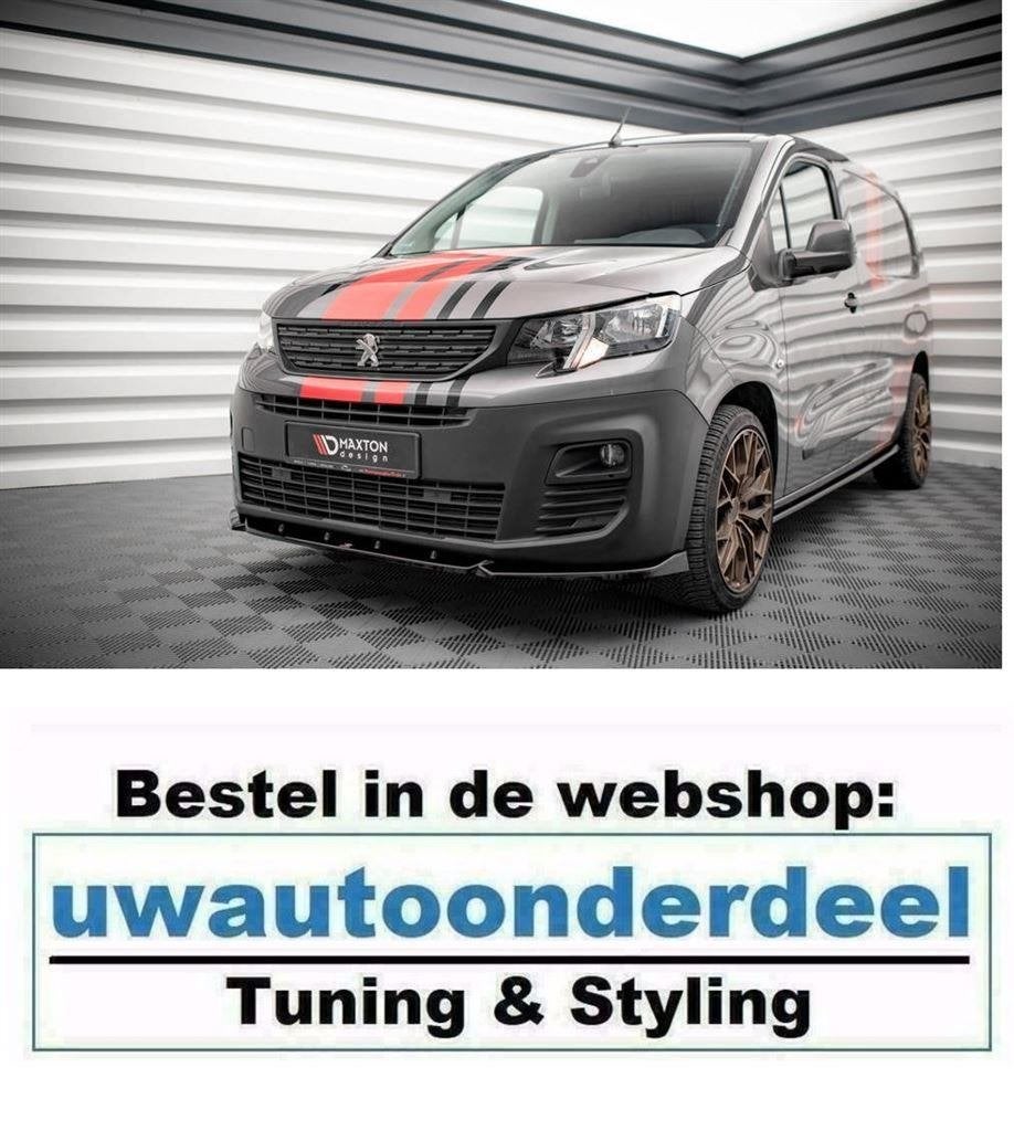 Maxton Design Spoiler Lip Splitter Voor Peugeot Partner Mk3, Verzenden