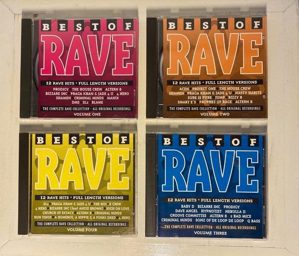 Best of Rave, complete serie - vol. 1, 2, 3 en 4, Ophalen of Verzenden, Zo goed als nieuw, Electro, Overige typen