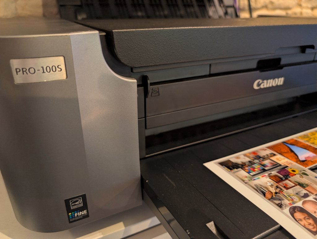 Canon Pro-100S (incl 2 liters inkt) !, Draadloos, Gebruikt, Fotoprinter, Kleur printen