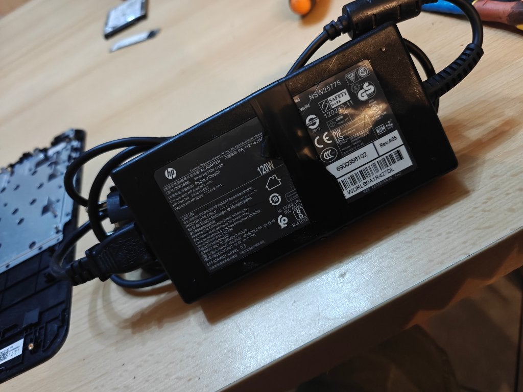 chargeur hp 120w 6.15A, Enlèvement ou Envoi, Utilisé, HP