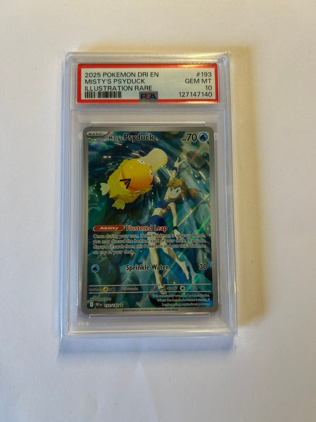 Misty’s Psyduck - PSA 10, Ophalen of Verzenden, Zo goed als nieuw