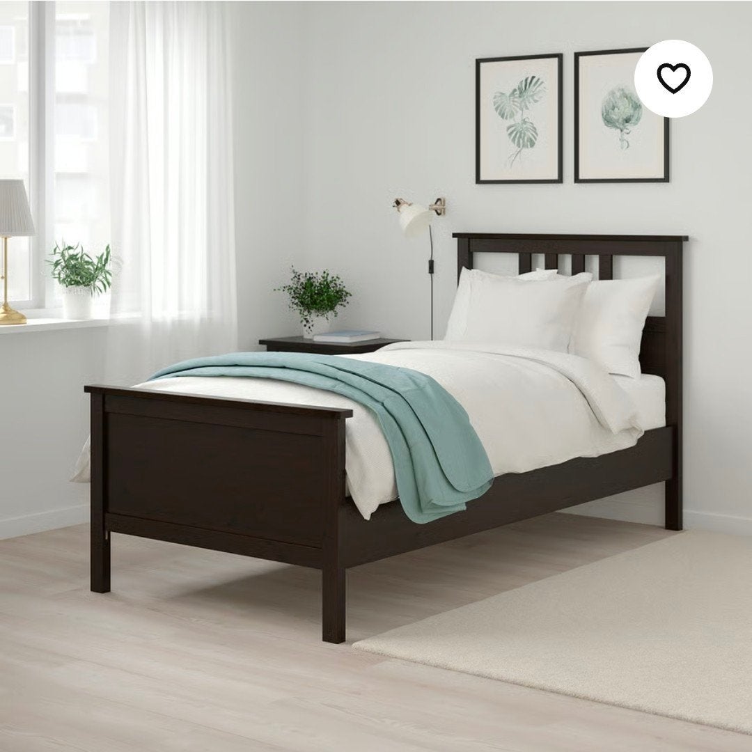 Ikea Hemnes bed 90x200cm, Enlèvement, Brun