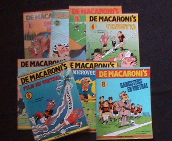 De Macaroni's compleet 8 delen, Complete serie of reeks, Ophalen of Verzenden, Gelezen
