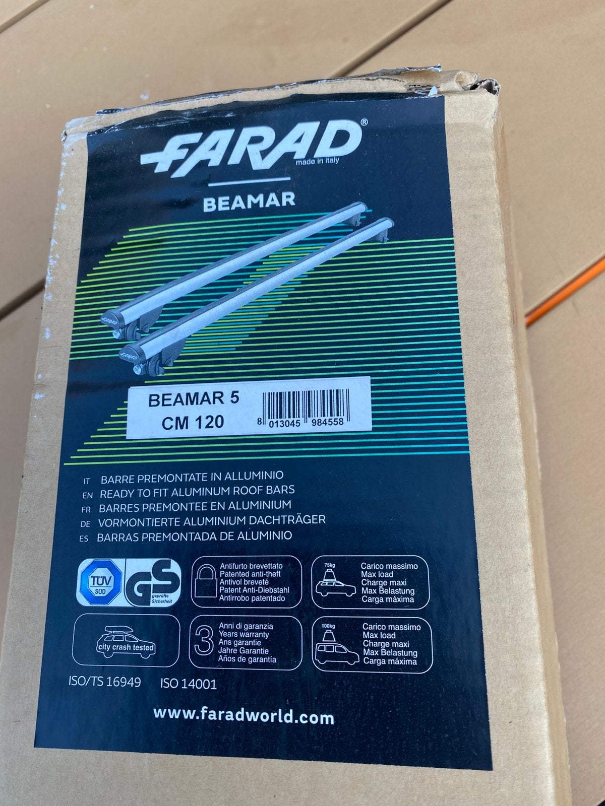 Barres de toit Farad 120 cm, Enlèvement, Comme neuf