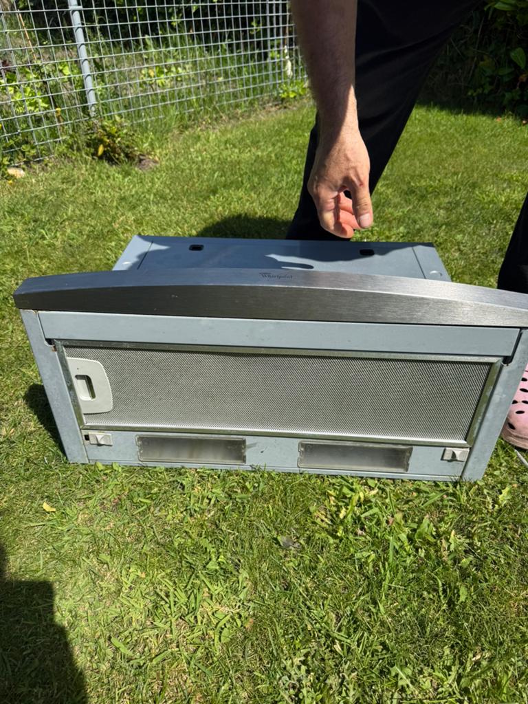 Dampkap WHIRLPOOL met 2 motor, Ophalen, Zo goed als nieuw, Motor