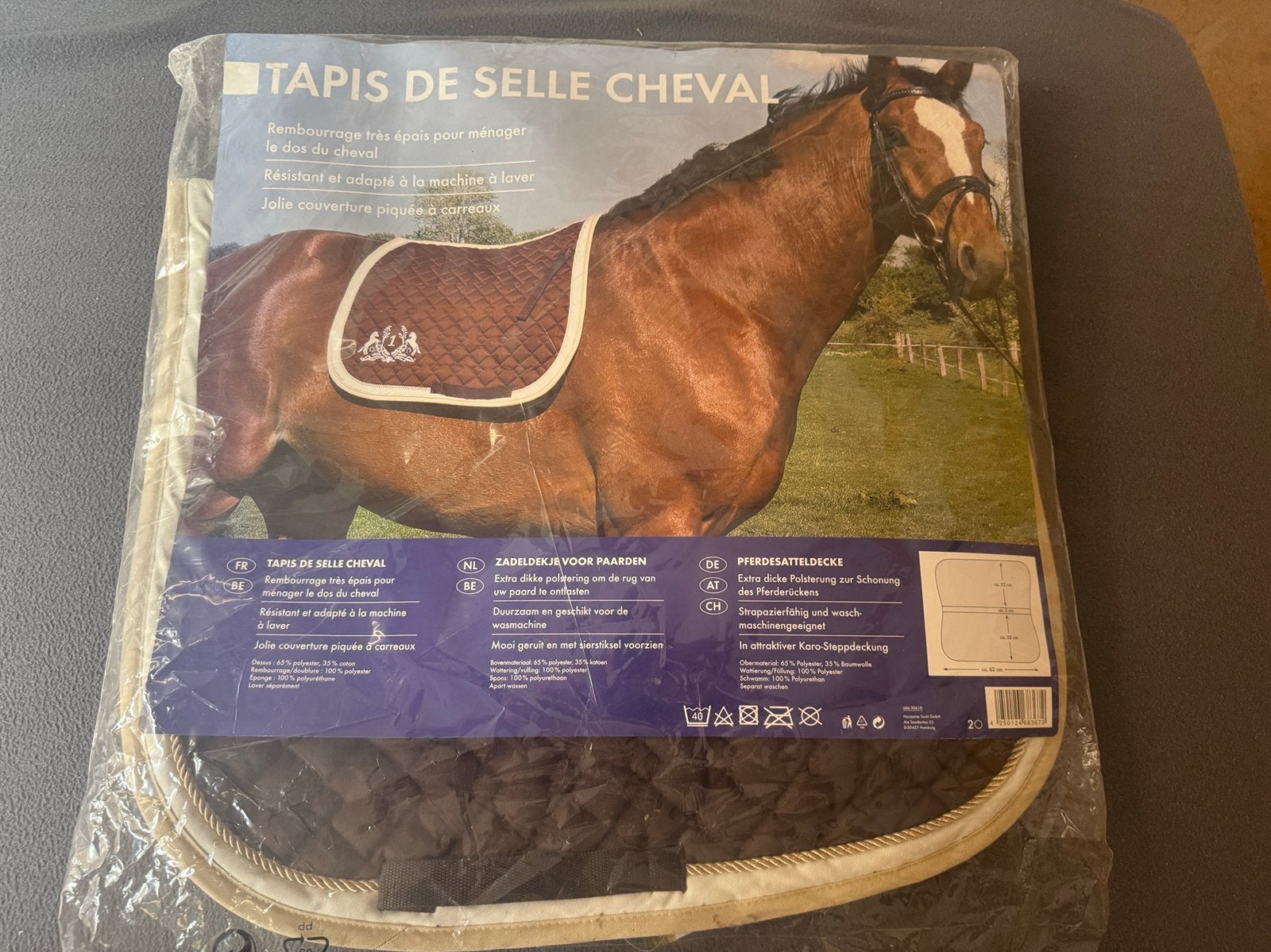 Nouvelle housse de selle de cheval marron, Animaux & Accessoires, Chevaux & Poneys | Couvertures & Couvre-reins, Enlèvement, Neuf
