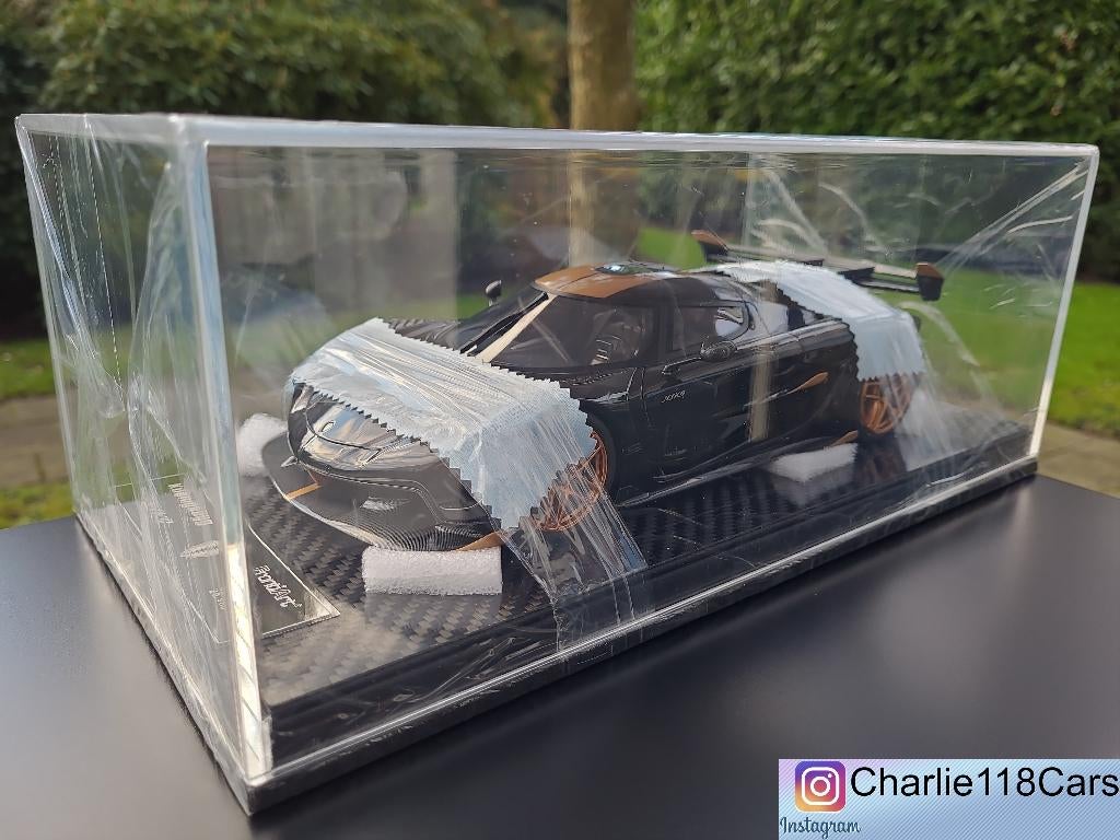 FrontiArt 1/18 Koenigsegg Jesko – Jet Black / Gold wheels, Ophalen of Verzenden, Nieuw