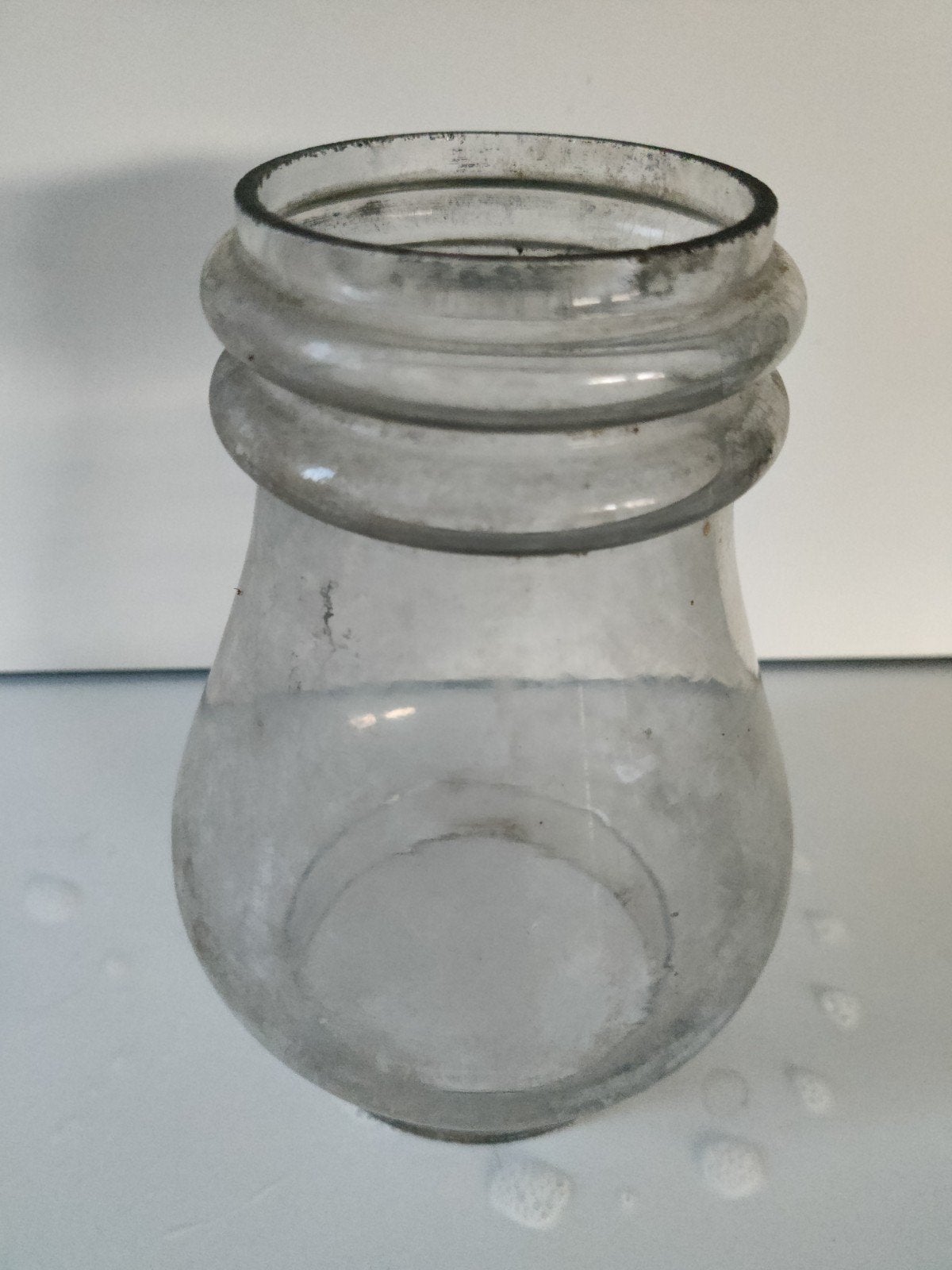 glazen opvangbakje voor wandkoffiemolen/lampenglas, Antiquités & Art, Enlèvement