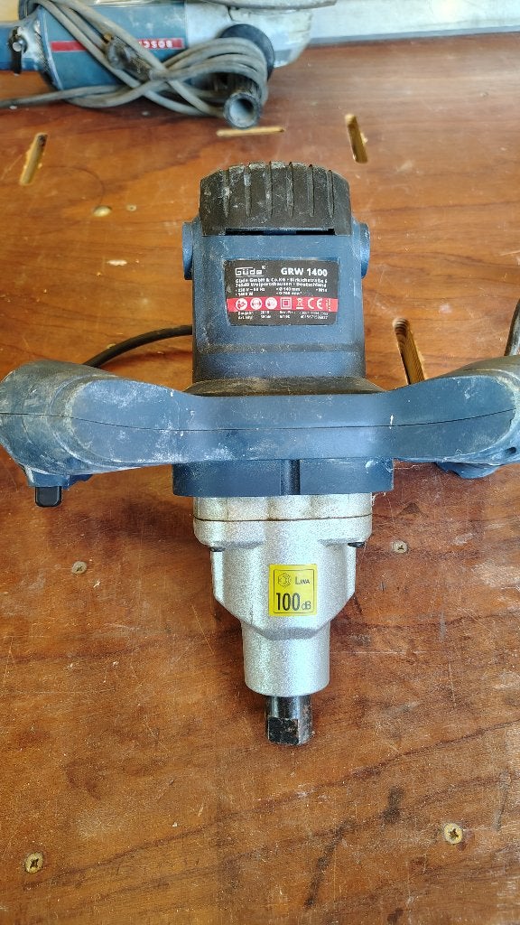 Mengmachine Gude 1400W, Doe-het-zelf en Bouw, Ophalen, Gebruikt