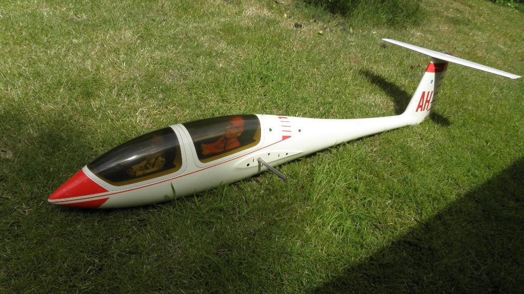Zwever een GROB TWIN Astir III, Hobby en Vrije tijd, Modelbouw | Radiografisch | Vliegtuigen, Zo goed als nieuw, RTF (Ready to Fly)