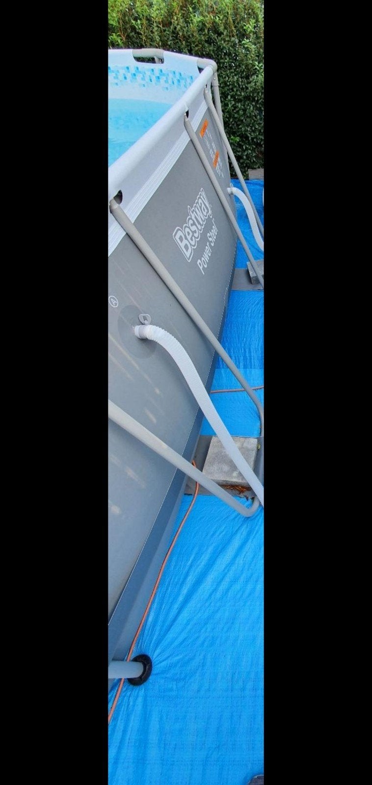 Bestway zwembad met toebehoren en producten, Jardin & Terrasse, Piscines, 300 cm ou plus, Enlèvement, Utilisé, 80 à 120 cm