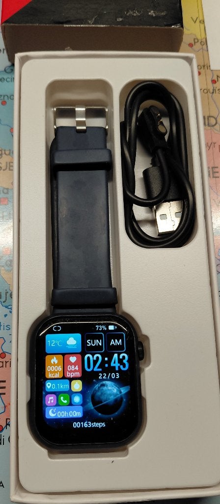 Smartwatch "G28", Enlèvement ou Envoi, Onbekend, Utilisé, Bleu