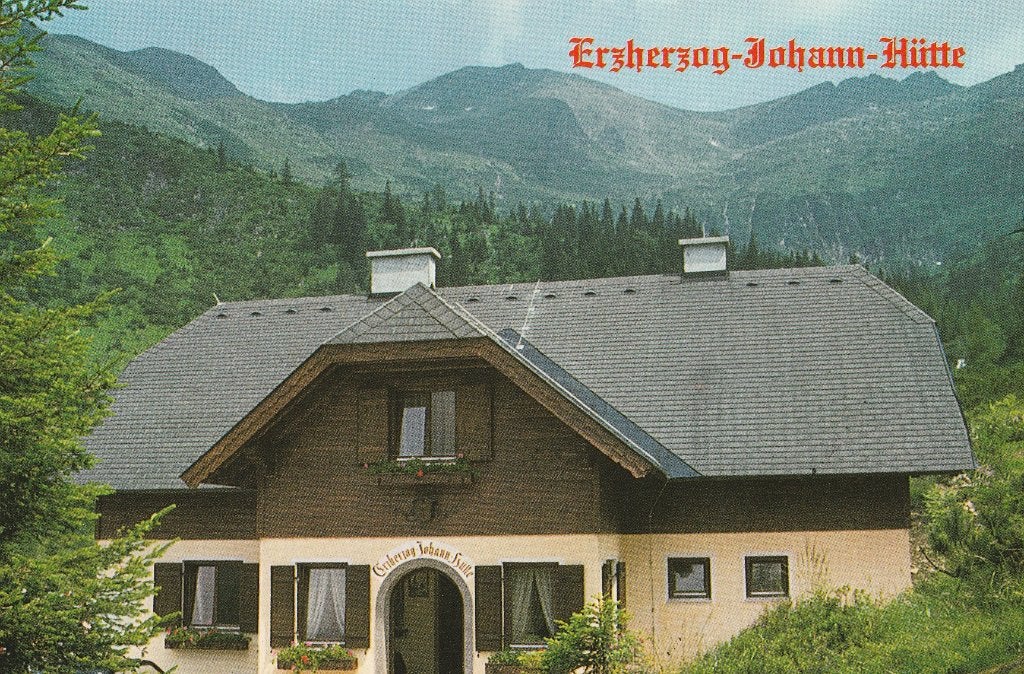 STEIN/ENNS  -  Erzherzog-Johann-Hutte + Mooie postzegel !, Collections, Cartes postales | Étranger, Envoi, 1980 à nos jours, Affranchie