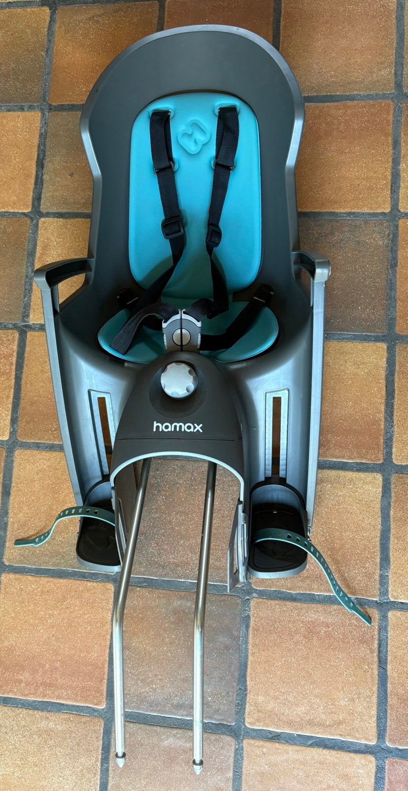 Porte bébé vélo Hamax Chill inclinable, Vélos & Vélomoteurs, Enlèvement, Comme neuf, Siège arrière, Repose-pieds