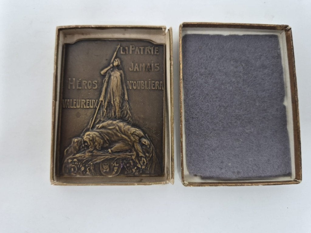 Belgische patriottische plaquette, Postzegels en Munten, Ophalen