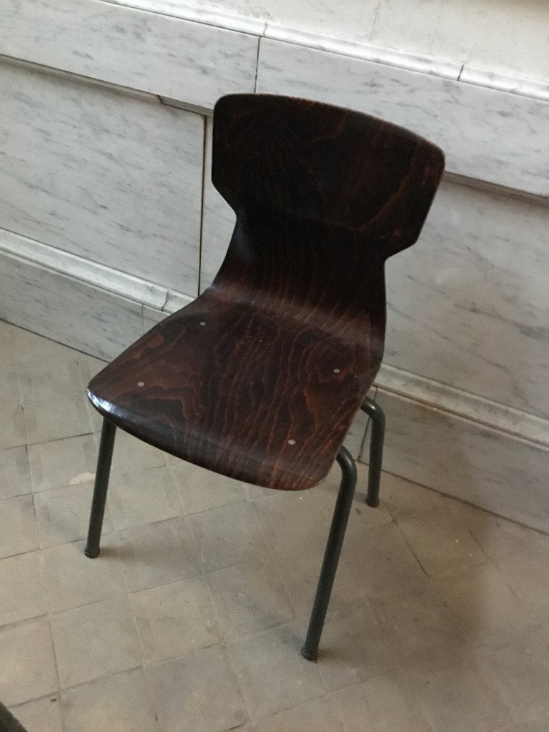 Jaren 60 Pagholz stoelen - Obo Eromes 6407 Wijchen, gelakt, Modernism, Trois, Brun, Enlèvement