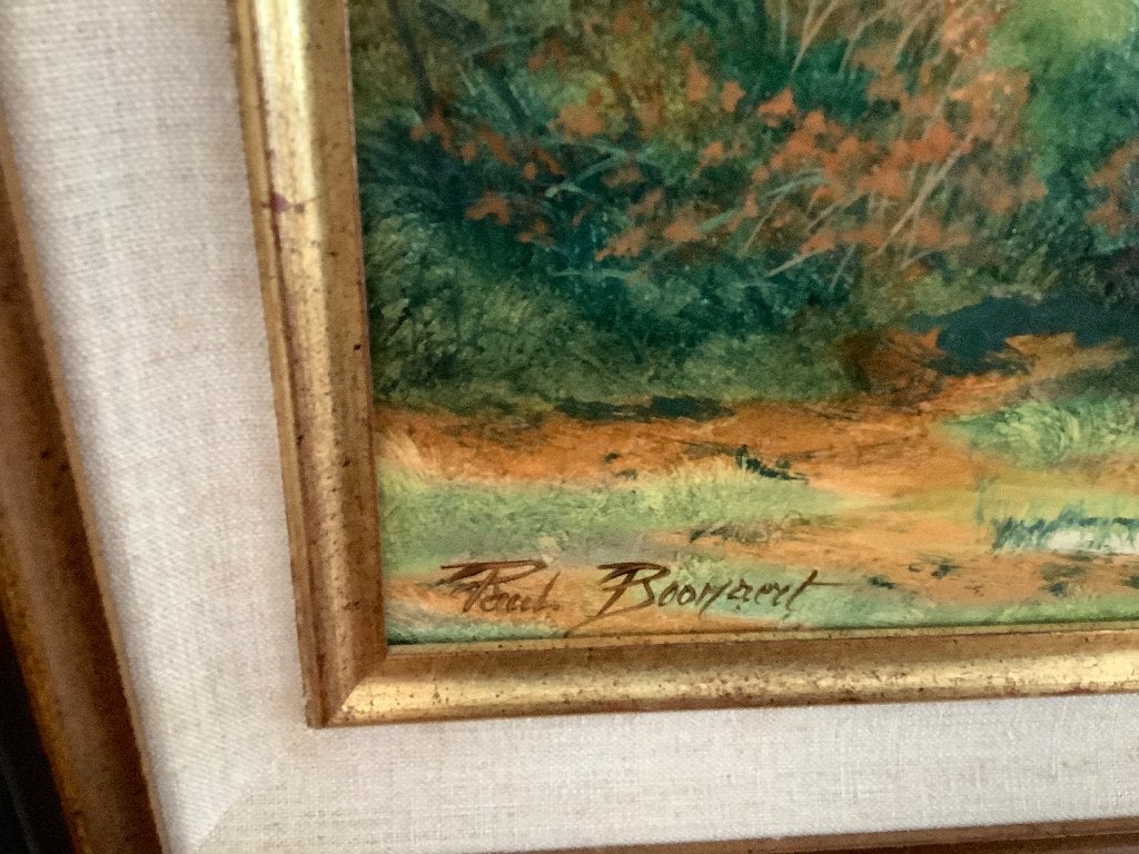 Schilderij Paul boonaert, Antiek en Kunst, Ophalen, Doek, Olieverf, Klassiek